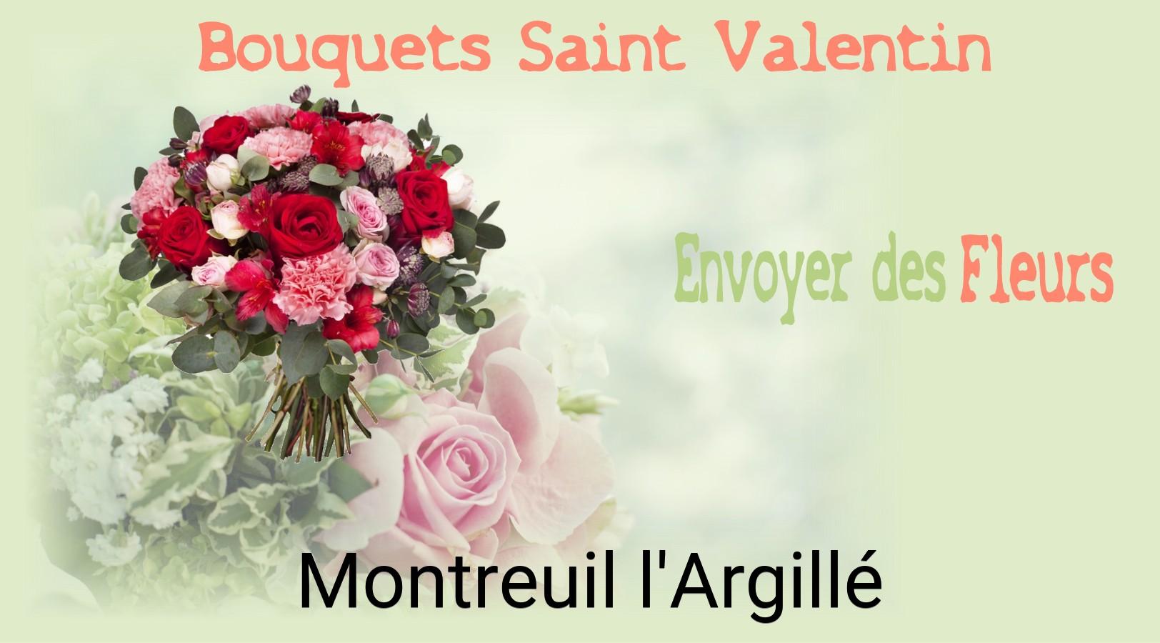 Roses de Saint-Valentin livrées à Montreuil-l'Argillé